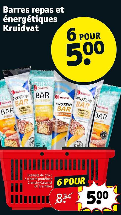 barres repas et énergétiques kruidvat