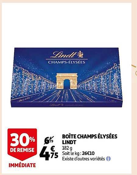 boîte champs élysées lindt