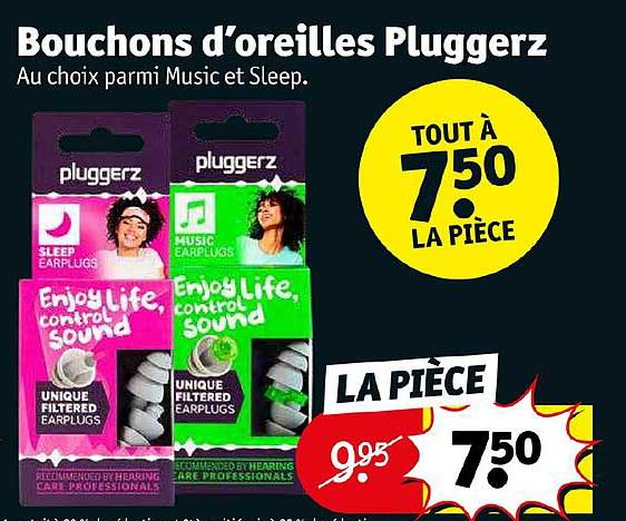 bouchons d'oreilles pluggerz