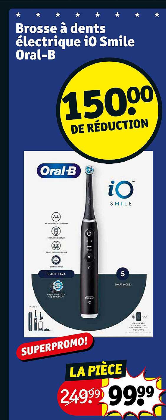 brosse à dents électrique i0 smile oral-b