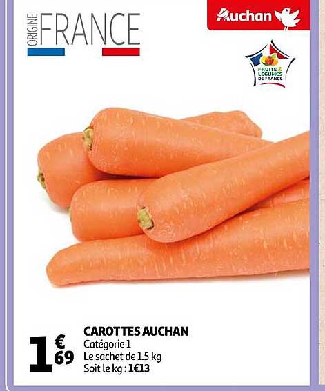 Carottes Auchan