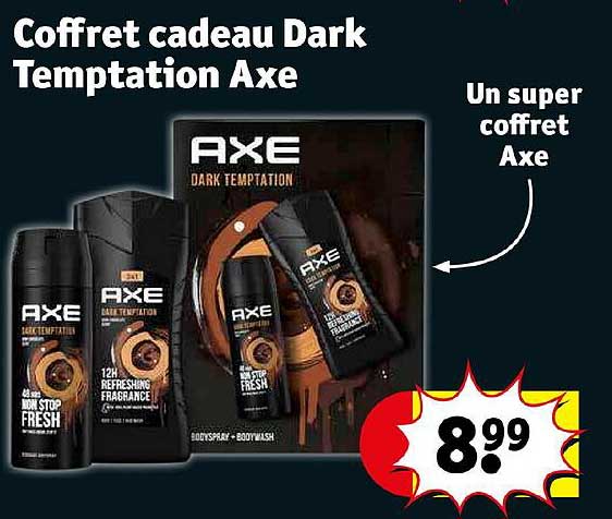 coffret cadeau dark temptation axe