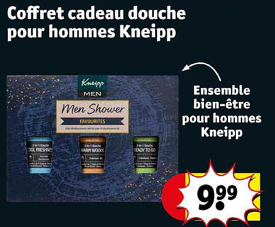 Coffret Cadeau Douche Pour Hommes Kneipp