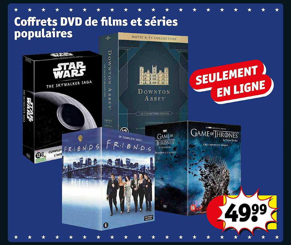 coffrets dvd de films et séries populaires