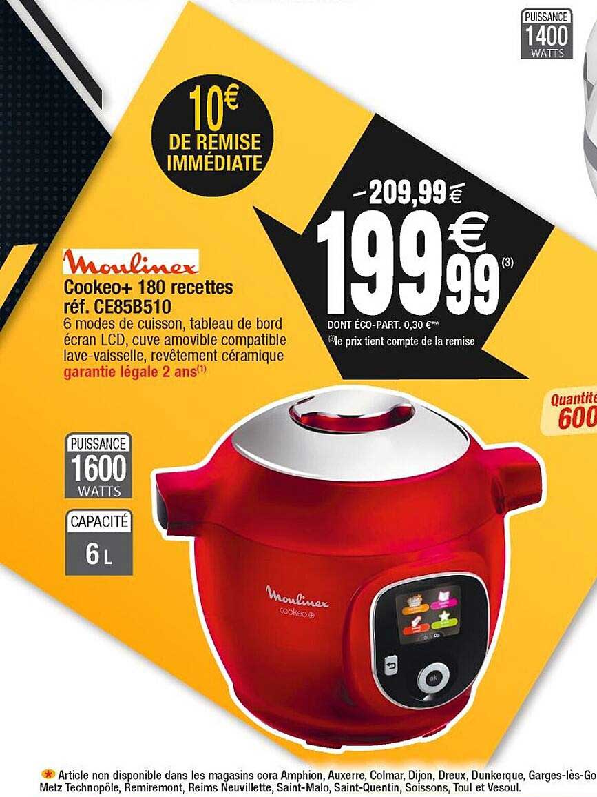 Cookeo+ 180 Recettes Moulinex