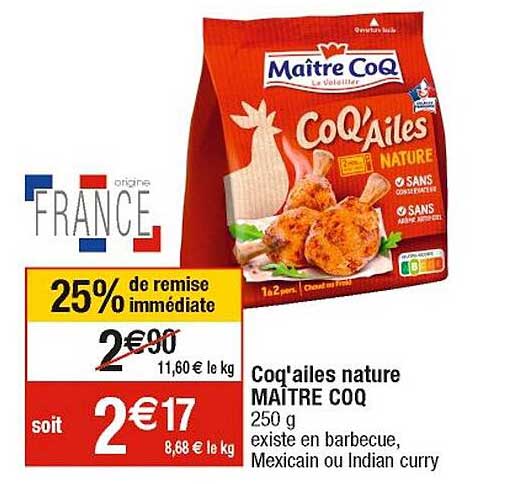 coq'ailes nature maître coq