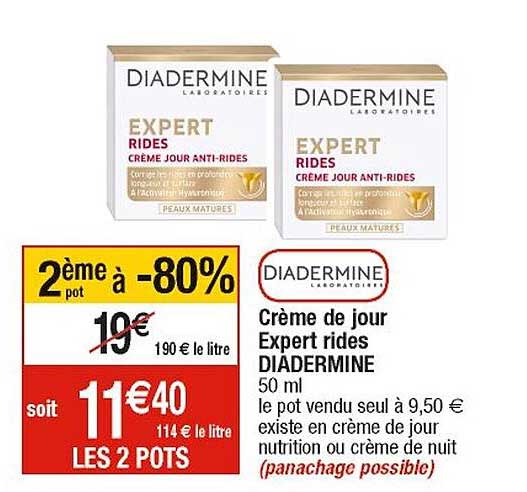 crème de jour expert rides diadermine