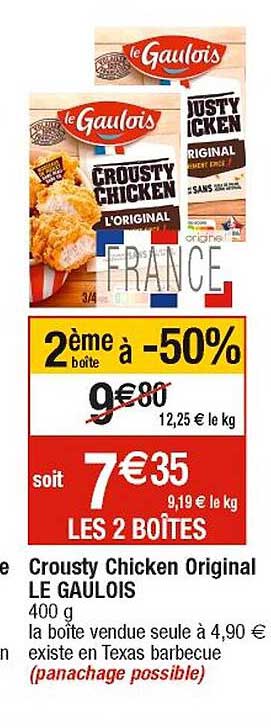 crousty chicken original le gaulois