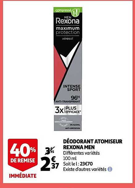 Déodorant Atomiseur Rexona Men