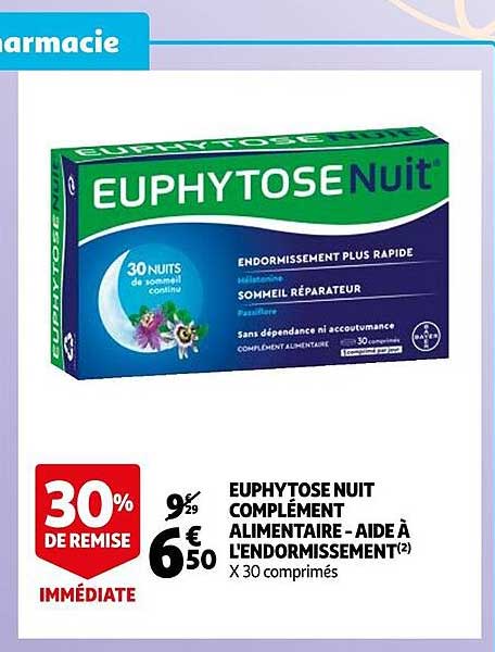euphytose nuit complément alimentaire - aide à l'endormissement