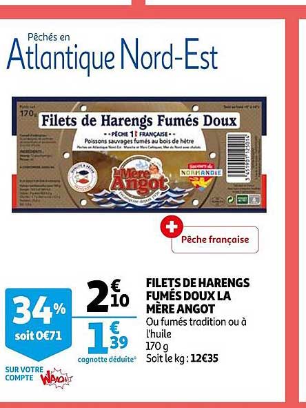 filets de harengs fumés doux la mère angot
