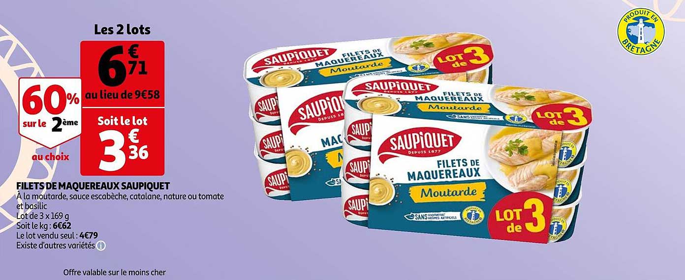 Filets De Maquereaux Saupiquet