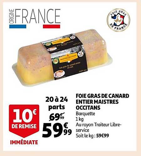 foie gras de canard entier maistres occitans