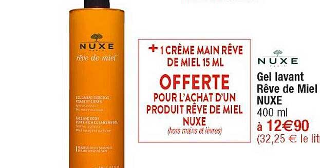 Gel Lavant Rêve De Miel Nuxe