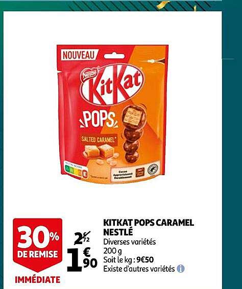 kitKat pops caramel nestlé