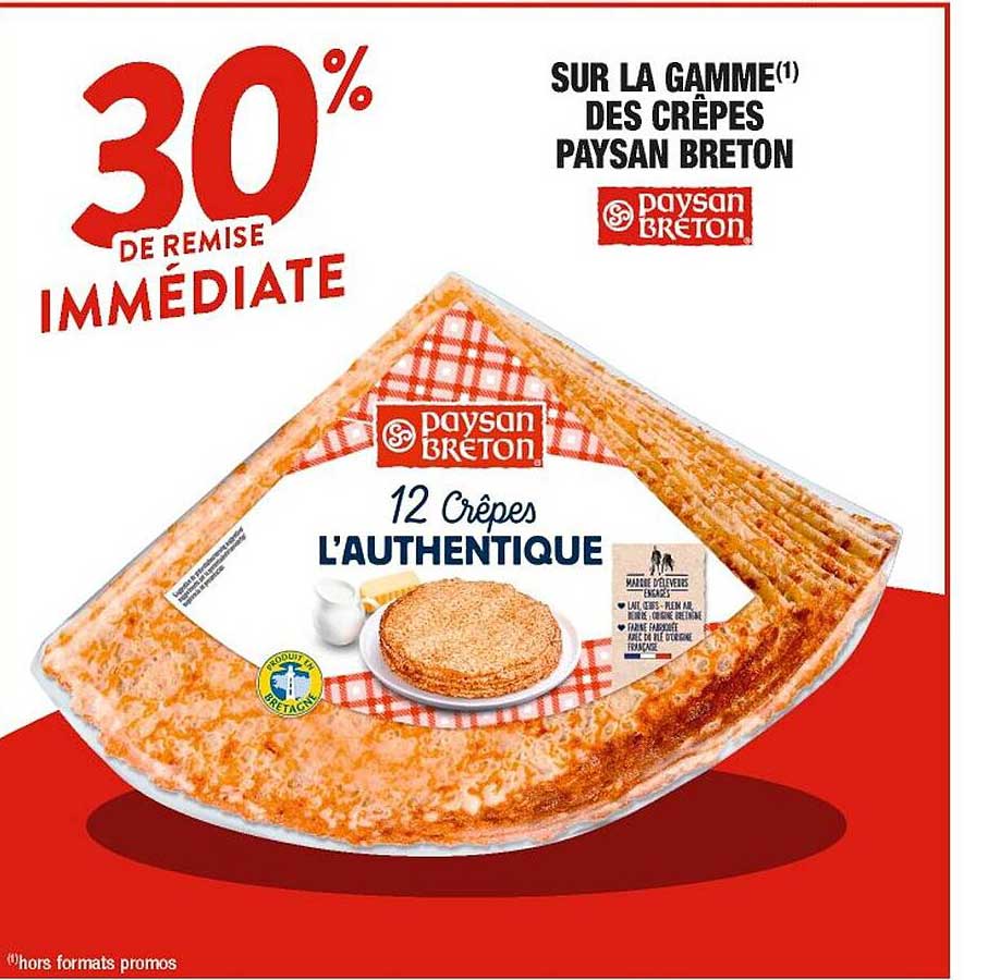 la gamme des crêpes paysan breton