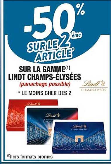 la gamme lindt champs-élysées l