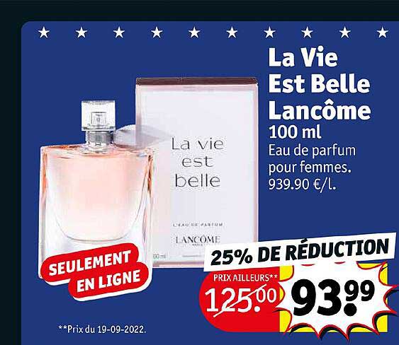 la vie est belle lancôme