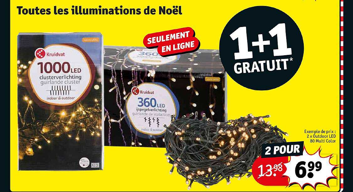 les illuminations de noël