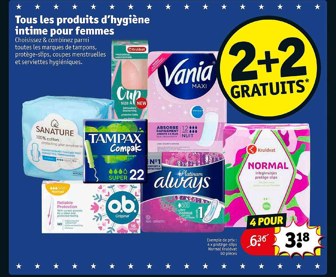 les produits d'hygiène intime pour femmes