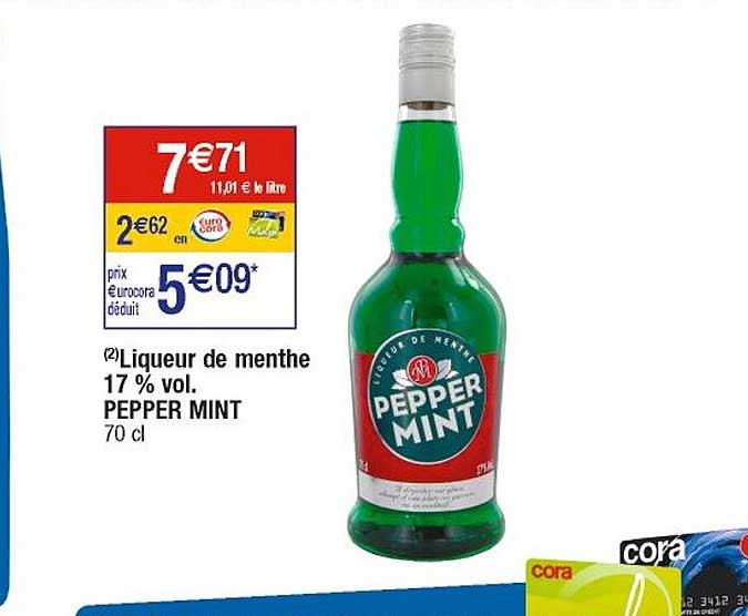 liqueur de menthe 17% vol. pepper mint