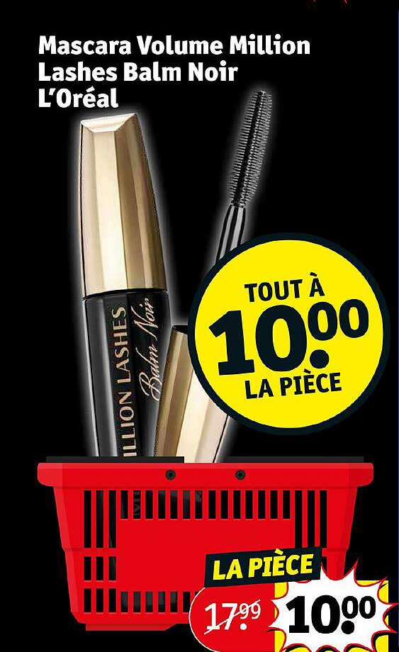 mascara volume million lashes balm noir l'oréal