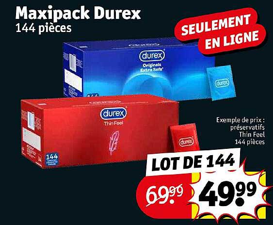 maxipack durex