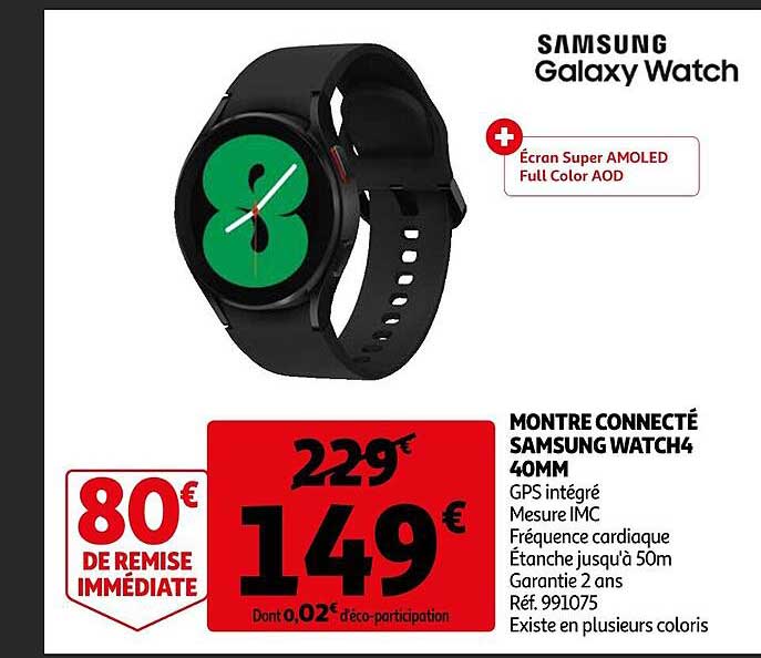 montre connecté samsung watch4 40mm