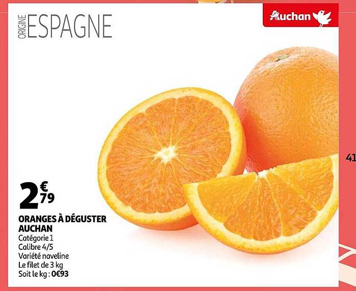 oranges à déguster auchan