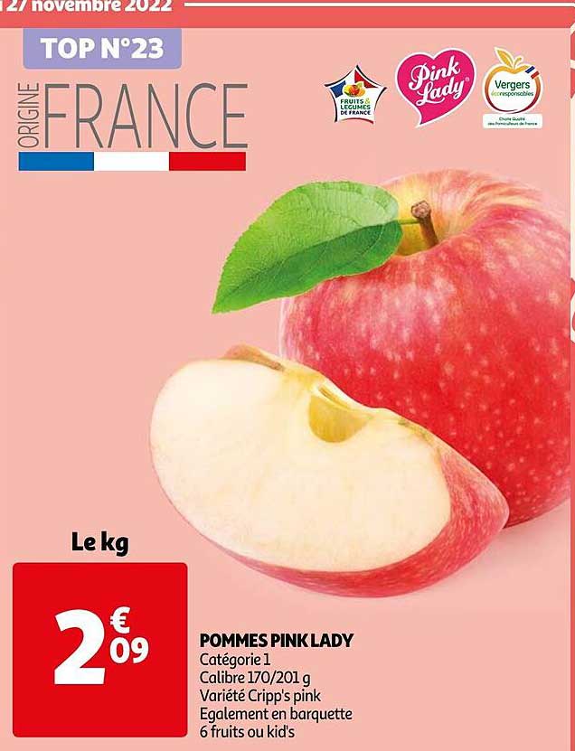 Pommes Pink Lady