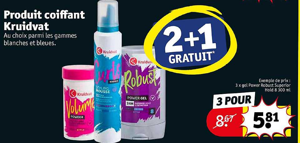 produit coiffant kruidvat