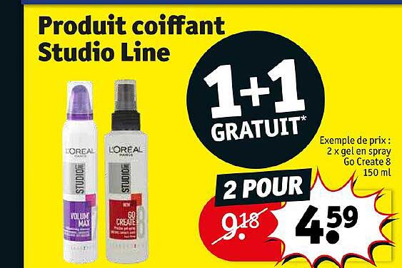 produit coiffant studio line