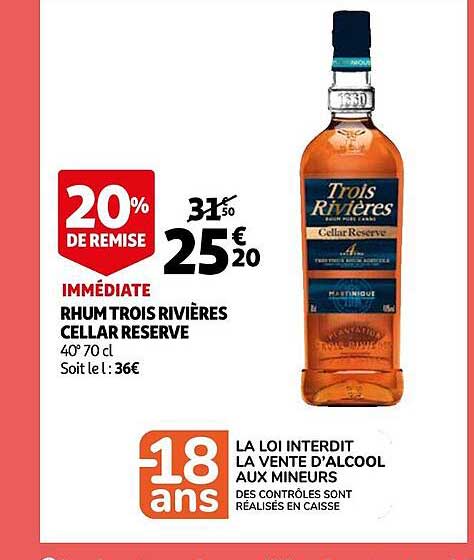 rhum trois rivières cellar réserve