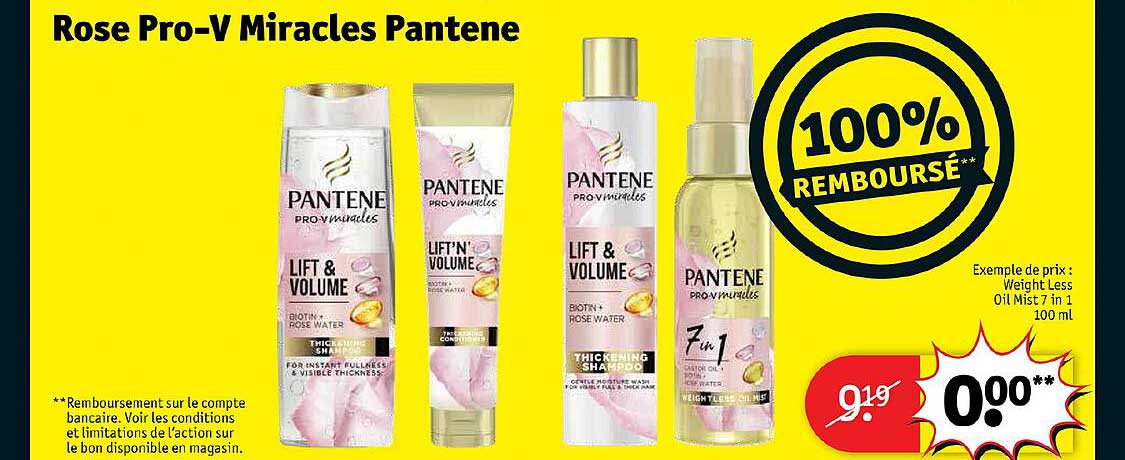rose pro-v miracles pantene