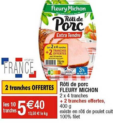 rôti de porc fleury michon