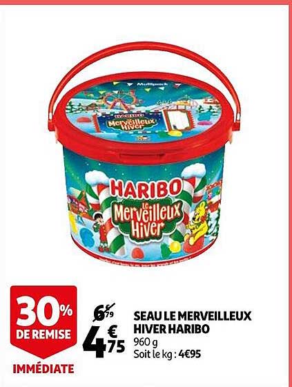 seau le merveilleux hiver haribo