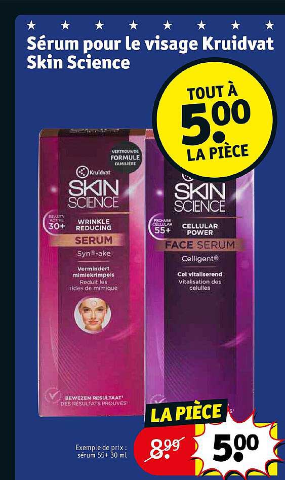 sérum pour le visage kruidvat skin science
