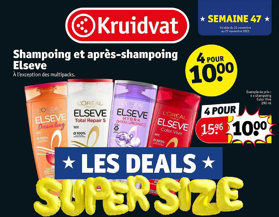 shampoing et après-shampoing elseve