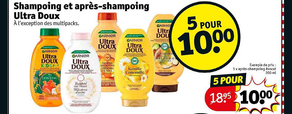 shampoing et après-shampoing ultra doux