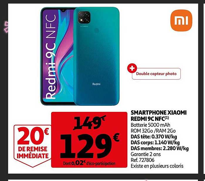 smartphone xiaomi redmi 9c nfc