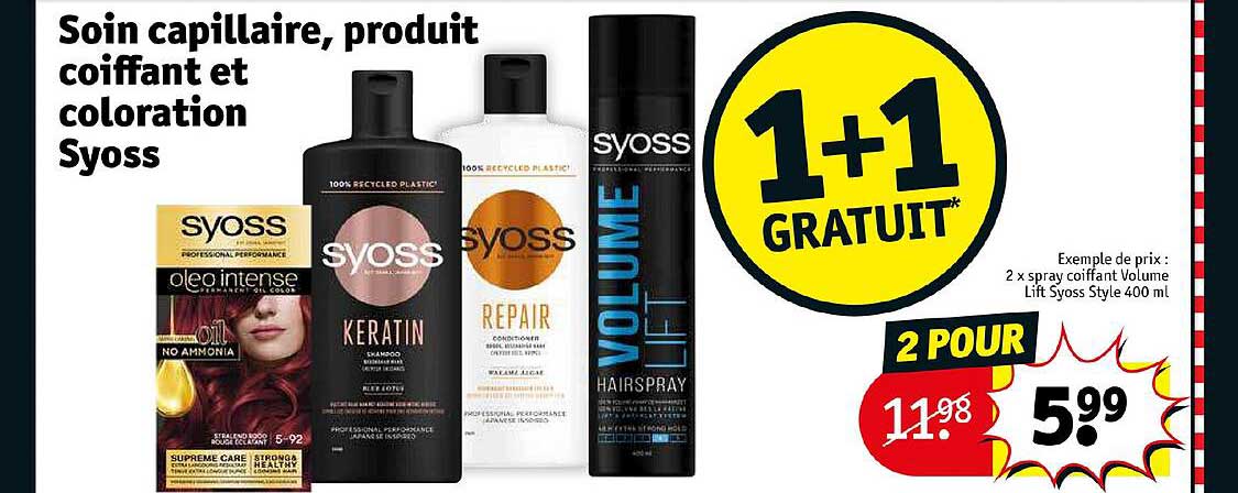 Soin Capillaire, Produit Coiffant Et Coloration Syoss