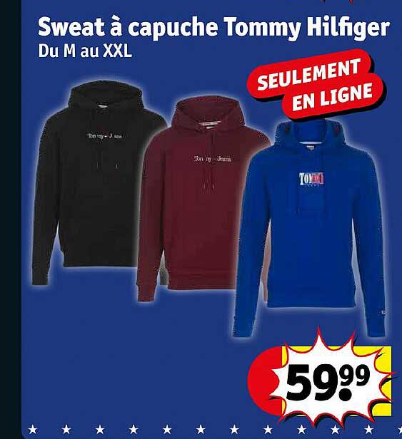 sweat à capuche tommy hilfiger