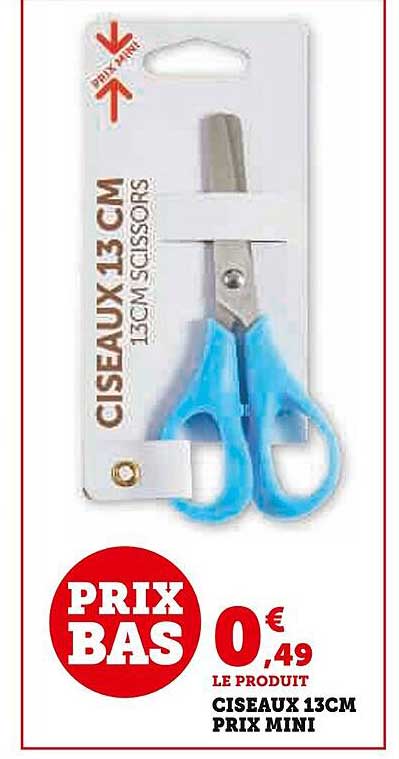 ciseaux 13 cm prix mini