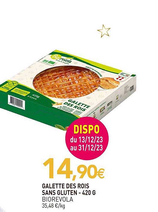 galettes des rois sans gluten biorevola - 420 g