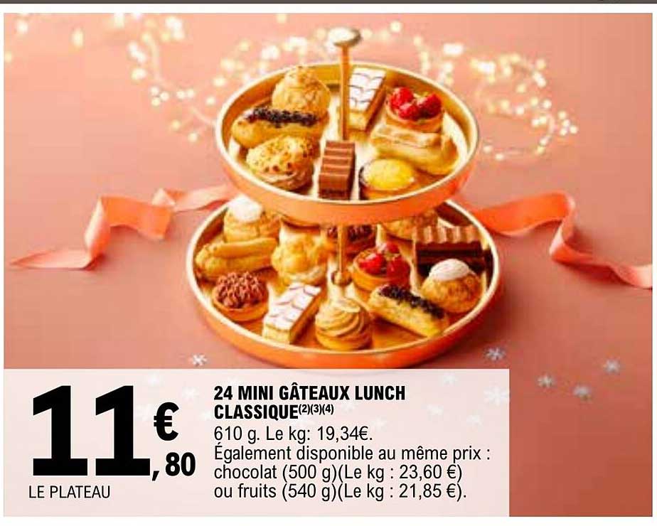 24 Mini Gâteau Lunch Classique