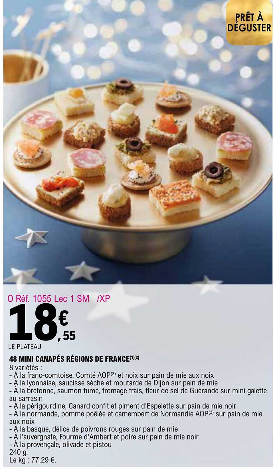 48 min canapés régions de france