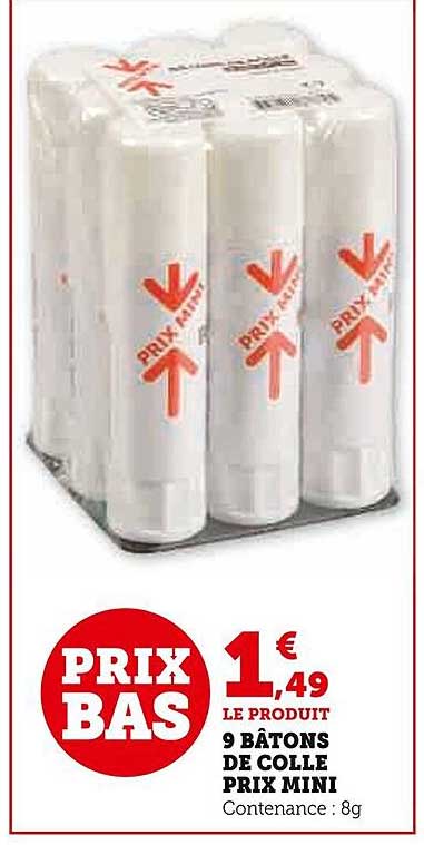 9 Bâtons De Colle Prix Mini