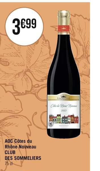 aoc côtes du rhône nouveau club des sommeliers