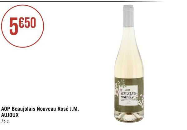 aop beaujolais nouveau rosé j.m. aujoux