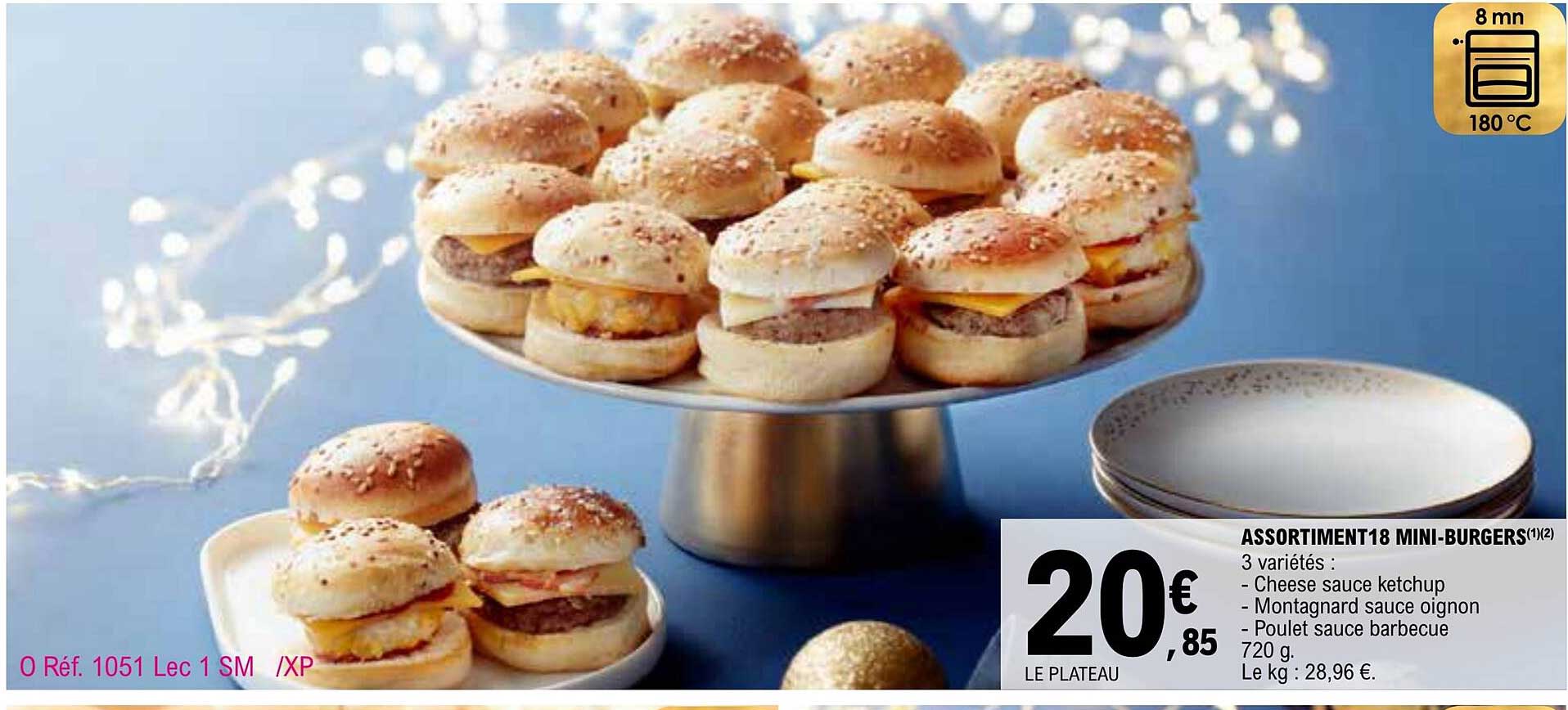 Assortiment 18 Mini-burgers